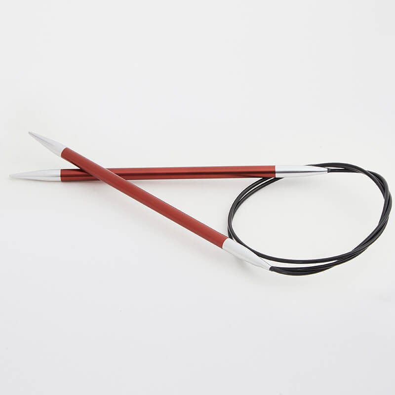 Knit Pro Zing Fixed Circular Knitting Needles 80cm -5.50mm