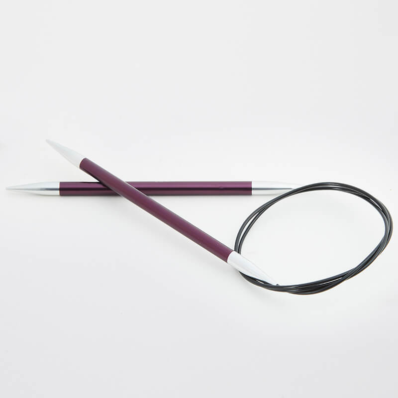 Knit Pro Zing Fixed Circular Knitting Needles 80cm - 6.00mm