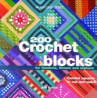 A photoshoot of 200 Crochet Blocks on a white background