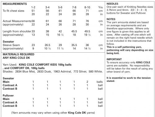 A picture of Leaflet 5109 - King Cole Double Knit, by King Cole, on a white background.