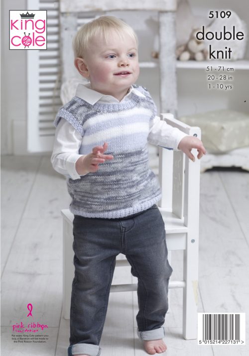 A picture of Leaflet 5109 - King Cole Double Knit, by King Cole, on a white background.