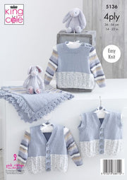 A picture of Leaflet 5136 - King Cole 4 ply, by King Cole, on a white background.