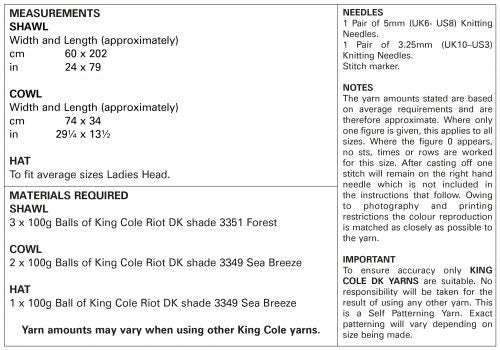 A picture of Leaflet 5400 - King Cole Riot DK, by King Cole, on a white background.