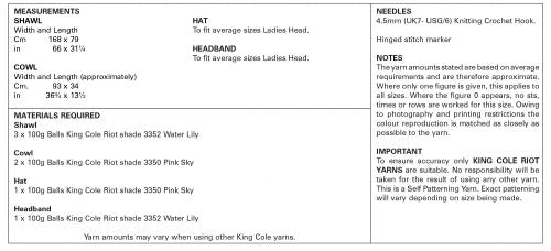 A picture of Leaflet 5401 - King Cole Riot DK - Crochet, by King Cole, on a white background.