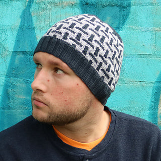 A picture of Debra Kinsey Knits - Acacia Mosaic Beanie, by Debra Kinsey, on a white background.