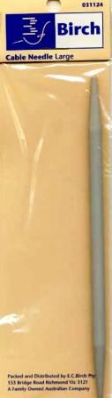Birch Cable Needle Large - 031124
