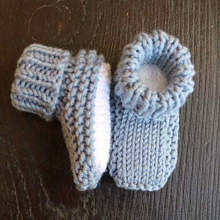 A picture of Debra Kinsey Knits - Jack Baby Socks, by Debra Kinsey, on a white background.