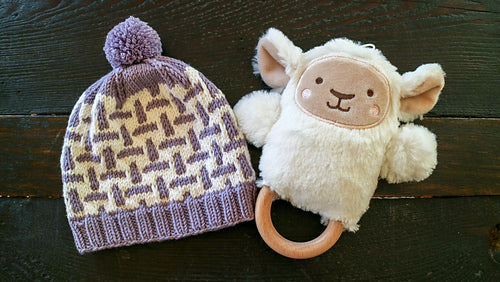 Leaflet - Debra Kinsey Knits - Baby Acacia Mosaic Beanie