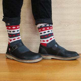 Leaflet - Debra Kinsey Knits - Dotty Colourwork Socks