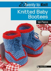 A picture of Twenty to Knit: Knitted Baby Bootees, by Can Do Books, on a white background.