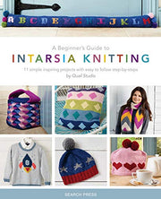 A photoshoot of A beginner's guide to Intarsia Knitting on a white background