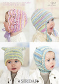 Leaflet 1257 - Sirdar Snuggly Baby Crofter DK Birth to 7 yrs hats