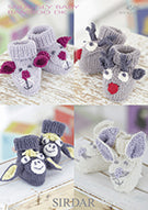 Leaflet 4586 - Sirdar Snuggly Baby Bamboo DK bootees