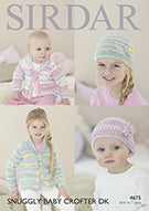 A picture of Leaflet 4675 - Sirdar Snuggly Baby Crofter DK, by Sirdar, on a white background.