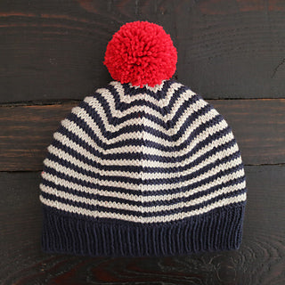 A picture of Debra Kinsey Knits - Shadow Beanie Pattern, by Debra Kinsey, on a white background.